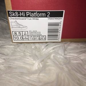 Platform checkerboard Vans